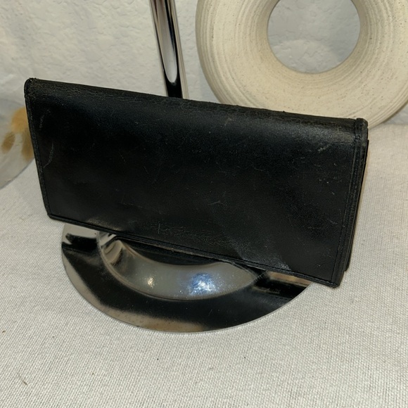 Authentic Burberry Shimmer Black Leather Long Wallet - Picture 4 of 12